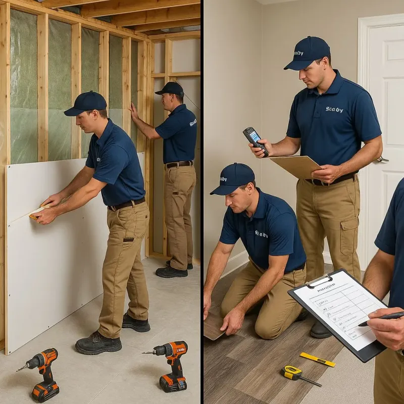 Repairs and Reconstruction process in Tanglewilde, WA